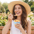Jingmore 60 Pack 4 oz 5 Summer Ice Cream Paper Cups with Lids Disposable Ice Cream Bowls Paper Treat Dessert Cups Color