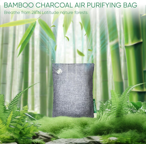 Activated Charcoal Odor Absorber, Bamboo Charcoal Air Purifying Bags for Strong Odor (12 Packs)