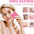 60-Count Kickleen Compressed Cellulose Heart Shape Facial Sponges | 100% Natural Cosmetic Spa Sponges for Facial Cleansing | Exfoliating | Makeup and Mask Removal | Reusable |Skin Massage (Pink)