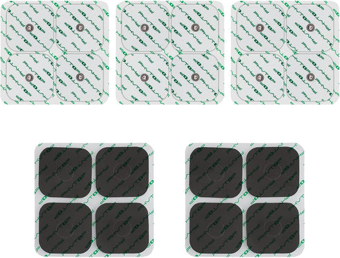 PHYTOP TENS Replacement Pads - 20pcs Universal 3.5mm Snap Electrodes Size 2x2