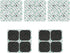 PHYTOP TENS Replacement Pads - 20pcs Universal 3.5mm Snap Electrodes Size 2x2