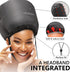 Hooded Hair Dryer Attachment with Integrated Headband, Diffuser Cap for Curly Hair, Speeds Up Drying Time