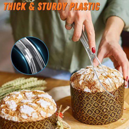 168pc 7.5" Clear Plastic Knives, Heavy Duty Upgraded Heat Resistant & BPA Free Disposable Cutlery