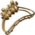 TANG SONG 4PCS Double Flower Shaped Metal Hair Claw Clips - Hair Catch Barrette Jaw Clamp for Women