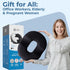 5 STARS UNITED Donut Pillow - Hemorrhoid Tailbone Cushion, Large Black Seat Cushion for Coccyx, Sciatica, Pregnancy