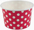 Worlds Paper Ice Cream Cups Polka Dot Paper Yogurt Cups 6OZ Pink 50