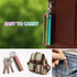 Pill Organizer, 2 Pack Waterproof Stainless Steel Travel Small Pill Box for Keychain or Pocket
