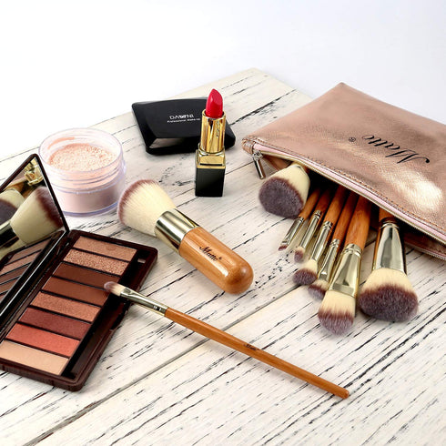 Matto 9-Piece Makeup Brush Set Foundation Brush with Travel Makeup Bag