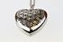 Wild Essentials 24 inch 6 Heart of Chrome Essential Oil Diffuser Nickel Free Alloy Locket Pendant with Chain, Refill
