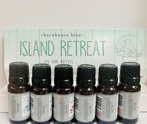 Island Retreat Gift Set of 6 Premium Fragrance Oils - Barrier Reef, Mountain Meets The Ocean, and More