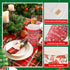 Lingringdcy 72 Set Christmas Disposable Coffee Cups with Lids and Sleeves Snowflake Reindeer Paper Drinking To Go Cups