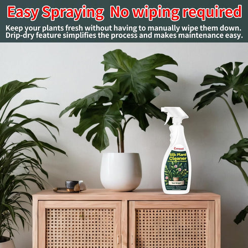 Silk Plant Cleaner Spray No Wipe, Artificial Plant Cleaner and Dust Remover, 16.91 Fl Oz