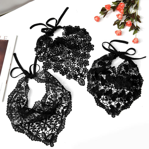 WELROG 3 PCS Hair Scarf, Chiffon Head Bandanas, Vintage Knitted Headband for Women, Headwrap for Girls