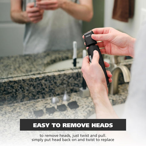Wahl All-in-One Cordless Rechargeable Electric Trimmer for Men - Ear/Nose, Detail, and Beard Grooming