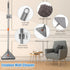 85" Wall Mop Cleaner - Long Handle with Stainless Steel Hook, 180° Rotating Duster Tool for Walls, Ceiling & Floors