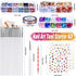 Nail Art Brushes & Decorations Kit, 3D Nail Art Tools, Glitters, Stickers, Rhinestones, Foil, and Striping Tapes