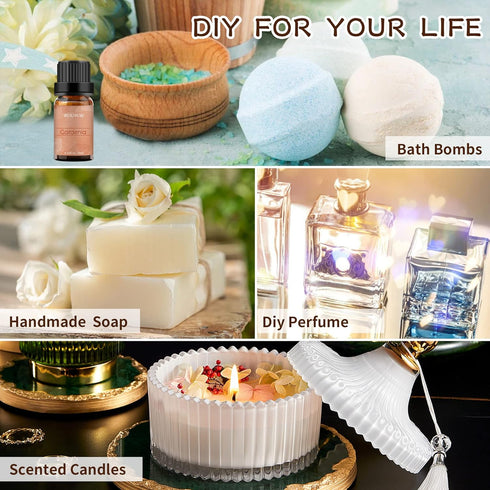 BURIBURI Gardenia Essential Oil 10ML - 100% Pure Fragrance Oil for Soap Candle Making