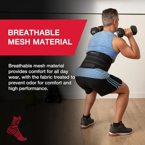 MUELLER Sports Medicine Adjustable Back Brace, Ideal for Upper and Lower Back Pain, Relief & Support for Men and Women