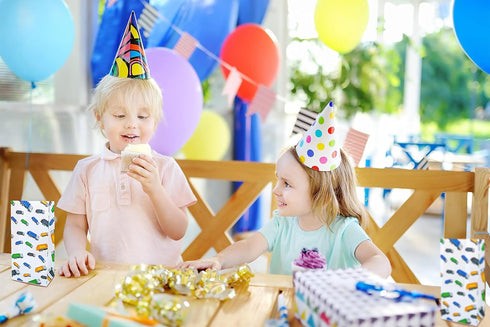 Finds Fit 4U Garbage Truck Party Favor Gift Bags for Garbage Truck Birthday Parties, Lunch Bags