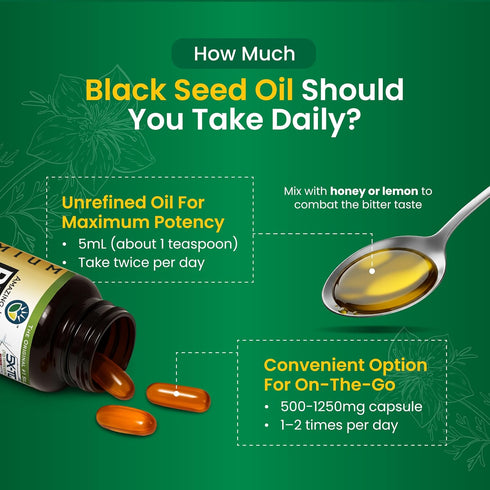 Immune 4 Oz (Pack 2) Amazing Herbs Premium Black Seed Oil - Gluten Free, Non GMO, Cold Pressed Nigella Sativa Aids