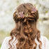 NUOBESTY 4Pcs Handmade Wedding Hair Clip Comb, Pearl Floral Leaf Hair Accessories for Women (Purple)