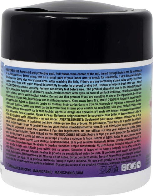 MANIC PANIC Dye Away Hair Dye Remover Wipes, Ammonia-Free Color Remover Wipes for Adults, 50 Count