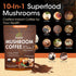 RIOWEGO Powder,10-in-1 Immunity, Focus-30 Mushroom Coffee Mushroom Superfood Adaptogen Mix-Organic Lion's Mane, Chaga