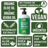 Ultra Pure Body Wash Made with Organic Ingredients - Aloe Vera, Olive Oil, Jojoba, Coconut Oil, and Shea Butter,