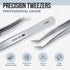 LASHVIEW High Precision Lash Tweezer, Stainless Steel Volume Eyelash Extension Tweezers for Professional Grafting, LT02