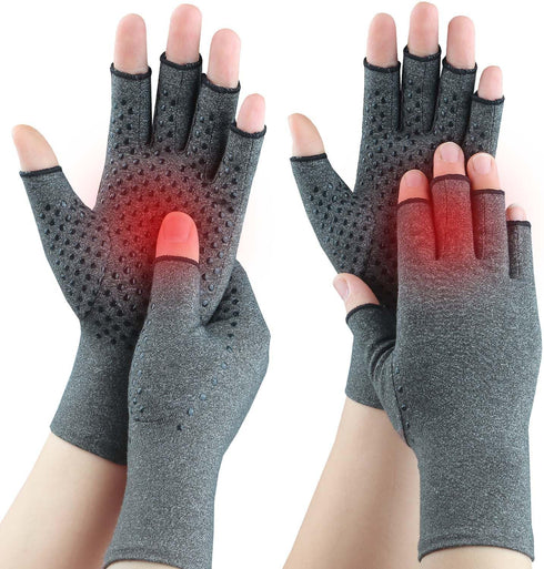 Tianhengyi 2 Pairs Arthritis Gloves for Pain Relief, Compression Gloves for Arthritis, Carpal
