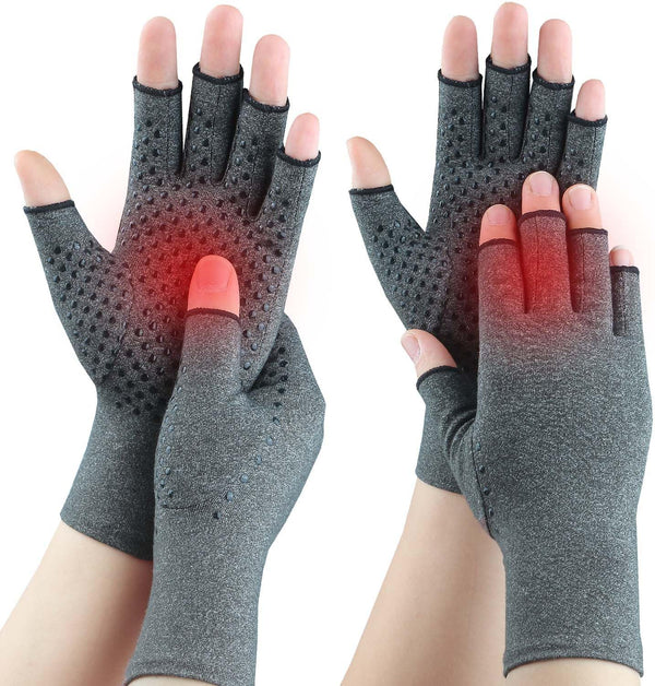 Tianhengyi 2 Pairs Arthritis Gloves for Pain Relief, Compression Gloves for Arthritis, Carpal