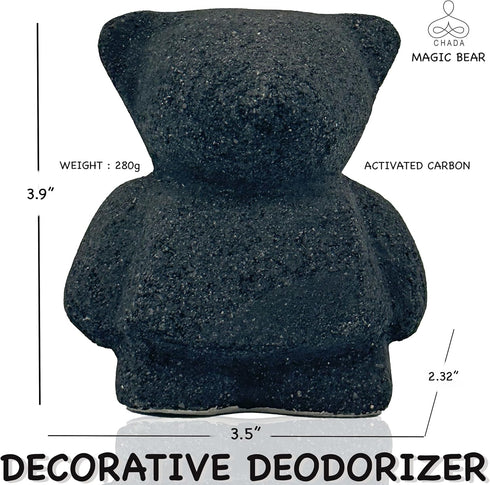 Chada Magic Bear Activated Charcoal Decorative Deodorizer, Natural Odor Eliminator, Absorbs Smoke Smell, 280g