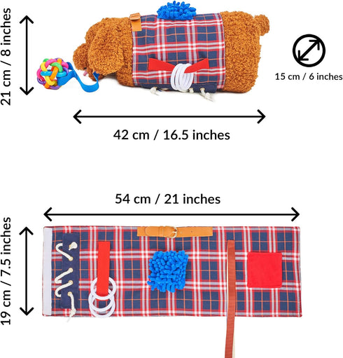 ODOXIA Fidget Muff and Blanket for Elderly | Fidget Blanket for Dementia | Dementia Products for Elderly | Gift