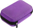 Hipiwe Hard Shell Essential Oil Carrying Case, Holds 12 Bottles, Travel Size Organizer for Essential Oils (Purple)