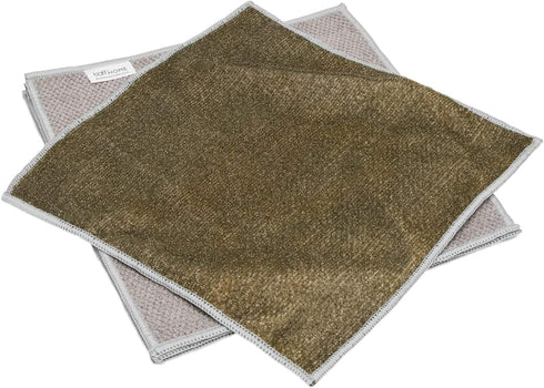Microfiber Dish Cloths | Scrubs & Cleans Dishes, Sinks, Counters | 4 Pack (Size 10" x 10")