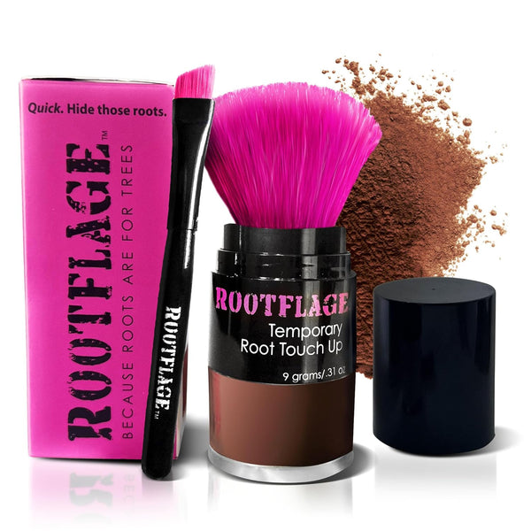 Root Touch Up Hair Powder - Temporary Hair Color, Gray Coverage, Thinning Hair Filler, Eyebrow Filler (07 Medium Brown)