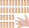 Skylety 30 Pieces Finger Sleeves with Storage Bag, Thumb Splint Brace Support for Pain Relief, Beige