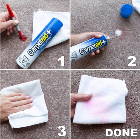 Carpet Aid Stain Remover, Upholstery Cleaner for Tough Stains, 10oz Recyclable Can