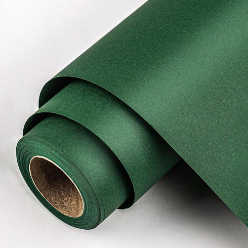 Matte Green Recycled Kraft Wrapping Paper, 46.8 Sq Ft for Gift Wrap and Craft Table Runner