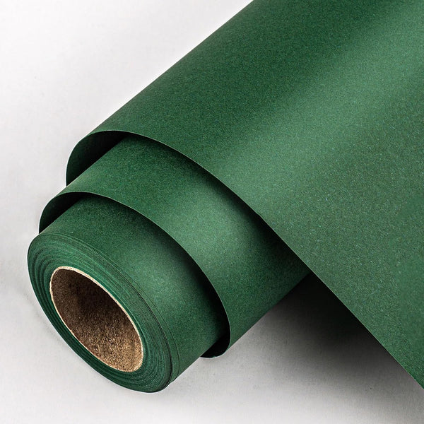 Matte Green Recycled Kraft Wrapping Paper, 46.8 Sq Ft for Gift Wrap and Craft Table Runner