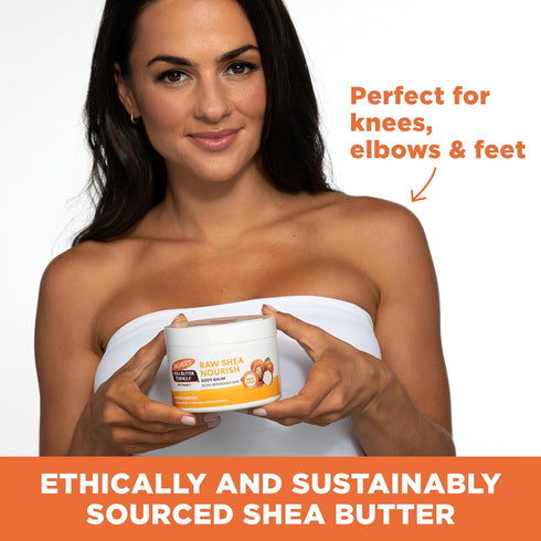 Palmer’s Shea Butter Formula - Raw African Shea Butter Balm, Nourishing Body Moisturizer for Rough, Dry Skin, 7.25