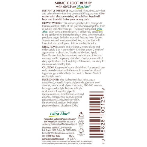 Miracle Hand Repair 8 oz & Miracle Foot Repair 1 oz Tube
