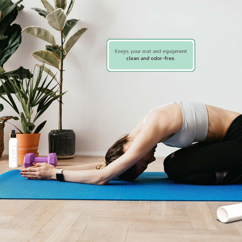 Begley's Yoga Mat Cleaner and Deodorizer Spray 8oz - Pure Eucalyptus & Lavender Essential Oils