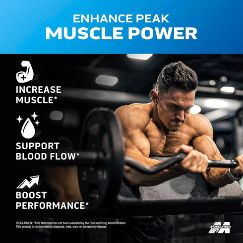 Muscletech Nitric Oxide Supplements for Men & Women, Muscle Builder (60 Capsules) for Enhanced Strength & Performance