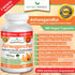 UDAF Certified Organic Ashwagandha with Black Pepper | 180 Capsules, 1965mg Extra Strength for Stress, Sleep, Mood