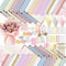 NLXCXUCY 512Pcs Flower Wrapping Paper Kit with 120 Sheets Waterproof Floral Wrapping Paper