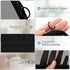 Weewooday 4 Pcs Mesh Makeup Bag, Travel Toiletry Pouch with Zipper, Black, Small, Large, Medium