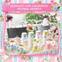 SUMMORO 160 7 OZ Pcs Floral Paper Tea Cups and Saucers Disposable Paper Tea Cups with Handle and Plates for Tea Party