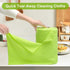 80 Pack Microfiber Cleaning Cloth, Reusable Tear-A-Towel Roll, 11.5"x11.5", Multi-Purpose Microfiber Towels Cleaning, Lint Free, Absorbent Cleaning Rags for Kitchen, Car, Glass (Green) by LIVOS