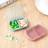 Sibba 2 PCS Pill Organizer Box Case - Waterproof Travel Medicines Container, Cute Fish Oil Holder, Mini Pillbox